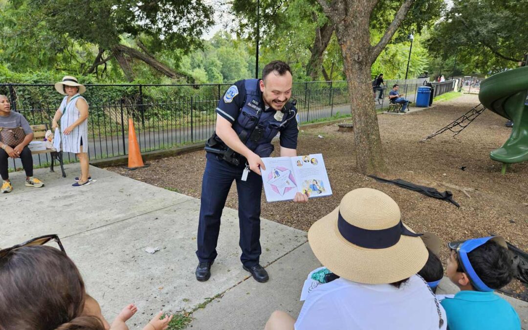 FRP Hosts MPD Officers for Reading in the Park